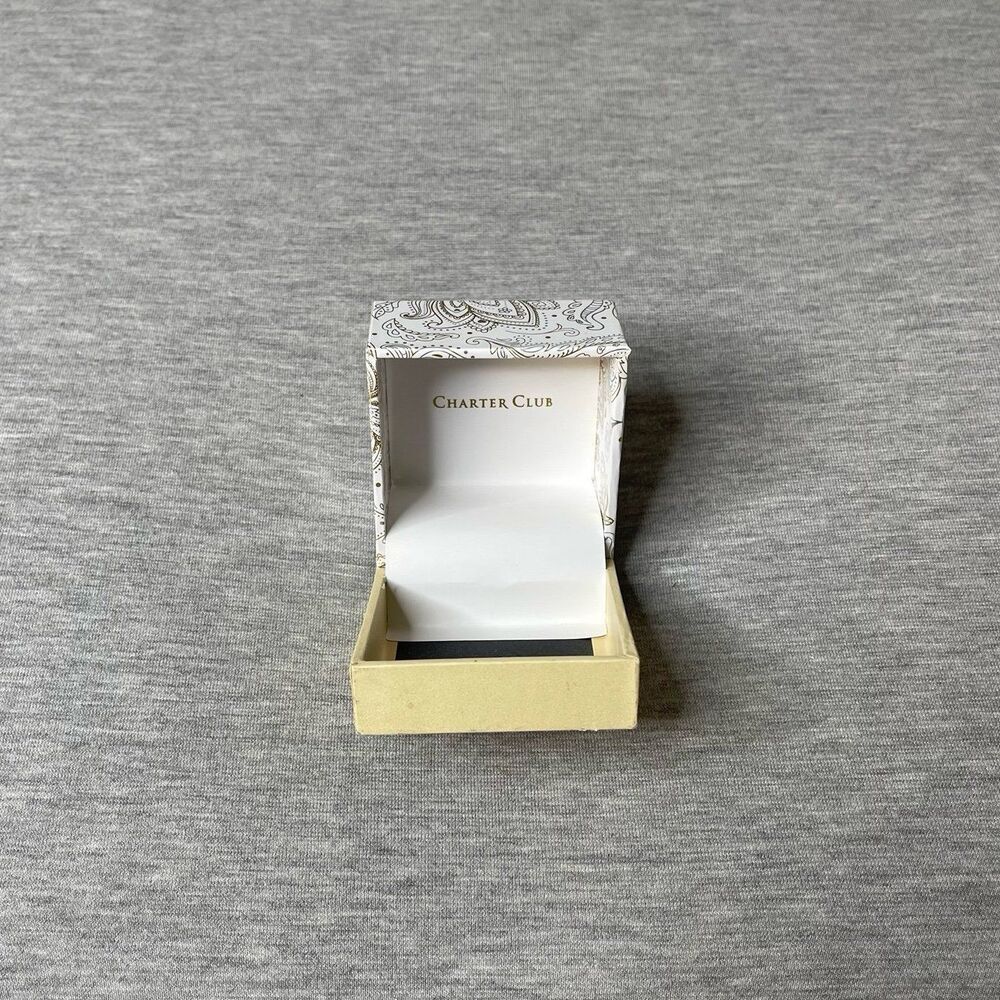 Charter Club 2” x 2” Ring Jewelry Gift Box